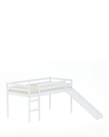 Birlea Kids Frankie Midisleeper With Slide- White