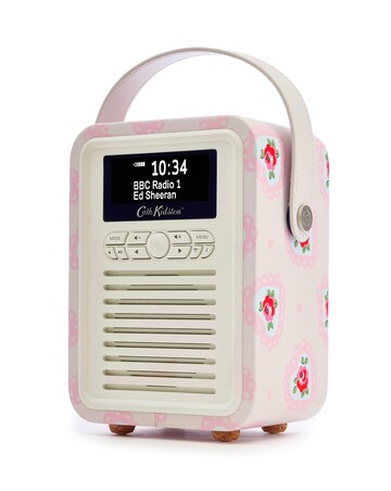 VQ Cath Kidston Lace Hearts Retro Mini DAB Radio