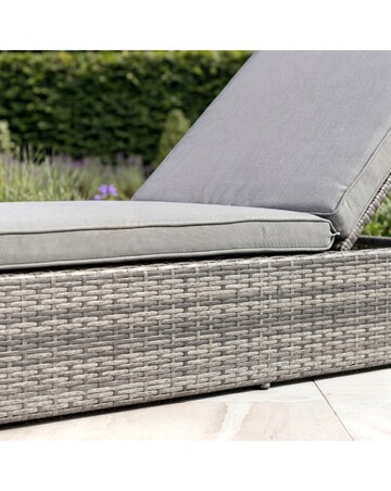 Charles Bentley Rattan Sun Lounger