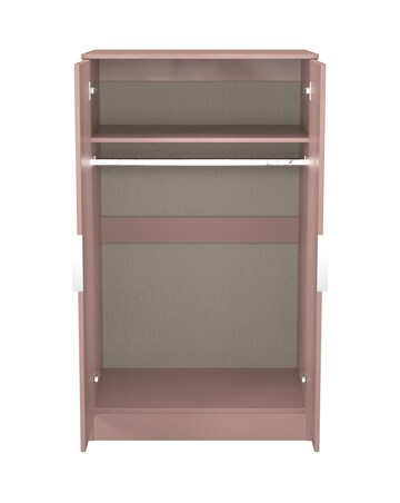 Humber Ready Assembled 2 Door Midi Wardrobe - Kids
