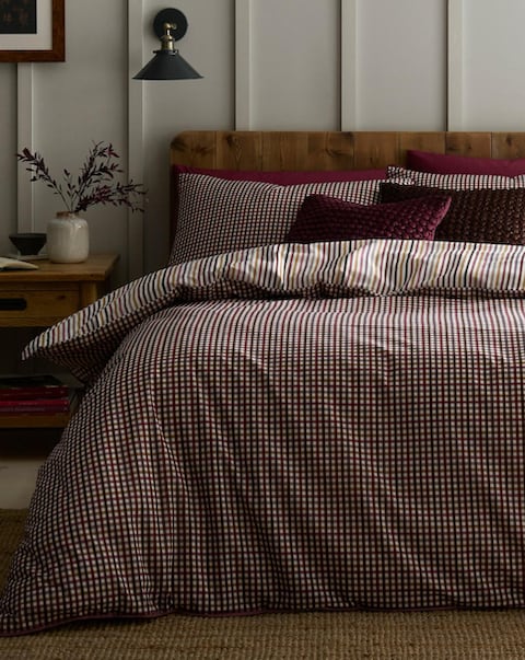 Appletree Micro Check Duvet Cover Set