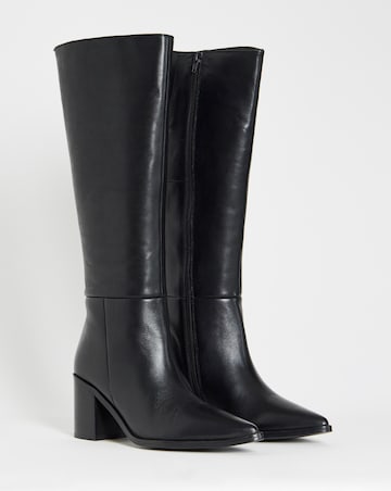 Anthology Yara High Leg Leather Western Boots - Standard Fit (D) & Standard Calf