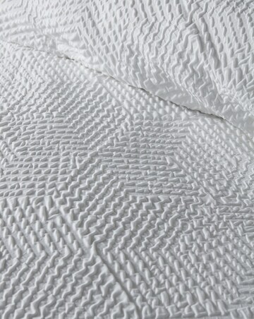 Serene Embossed Geo Duvet Cover Set