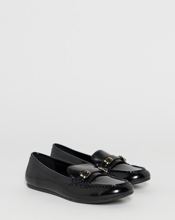 Kennedy Double Buckle Detail Loafers - Wide Fit (E)