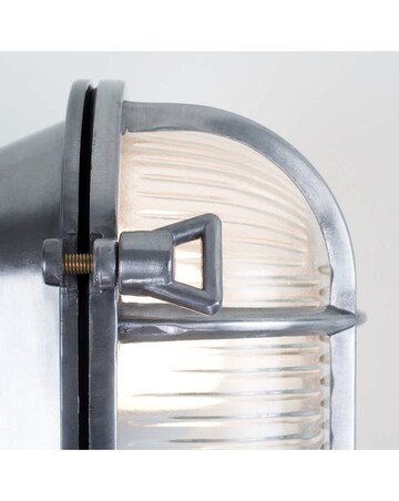 ValueLights Bow Chrome Bulkhead IP64 Outdoor Wall Light - Bulb Included