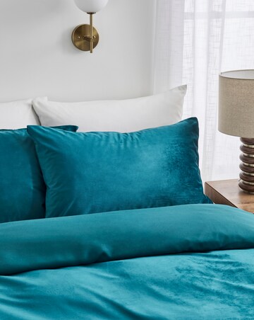 Soft Plain Velvet Duvet Cover Set