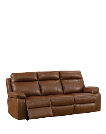 Prescott Leather Power Recliner 3 Seater Sofa