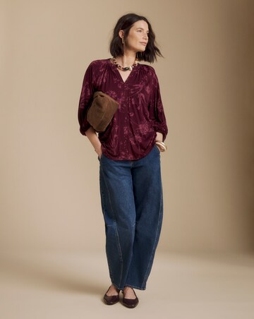 Julipa Printed Jersey Blouse