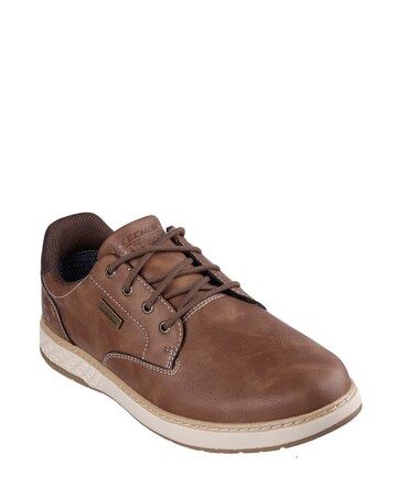 Skechers Waterproof Garlan Pryor Shoe Wide Fit - Brown