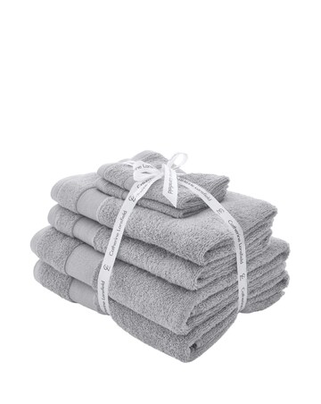 Catherine Lansfield Anti Bacterial 6 Piece Towel Bale