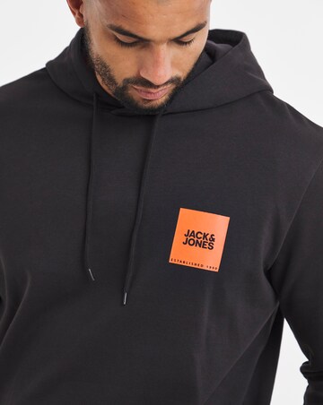 Jack & Jones Lock Sweat Hoodie and Pants Set - Black
