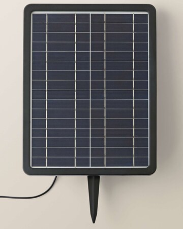 ValueLights Solar Power Natural Round Outdoor Garden Water Fountain