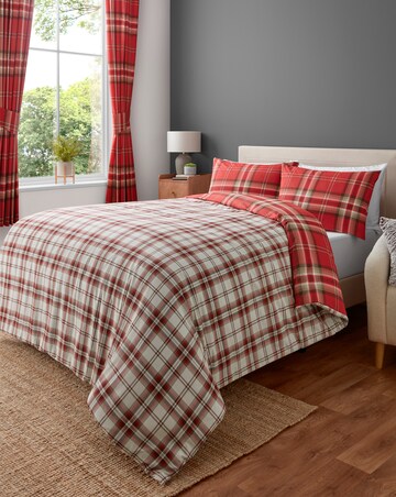Catherine Lansfield Kelso Check Duvet Cover Set