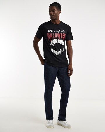 Vampire Halloween Graphic T-Shirt Long