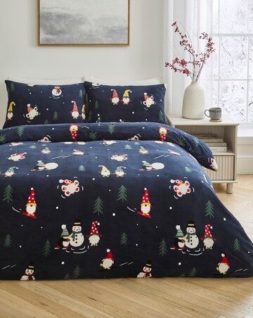 Festive Gonk Fleece Duvet Cover Set
