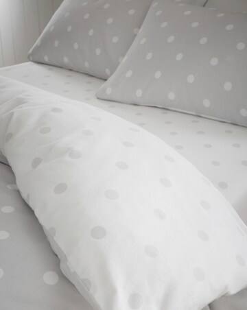 Catherine Lansfield Brushed Polka Dot Fitted Sheet
