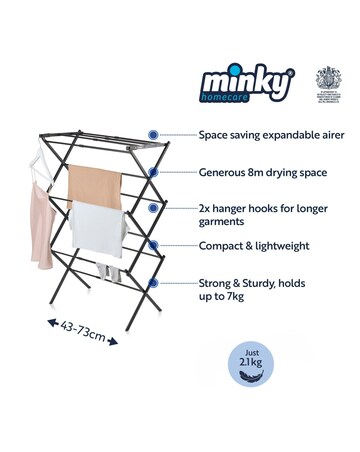 Minky Space Saver Extendable 3 Tier Airer