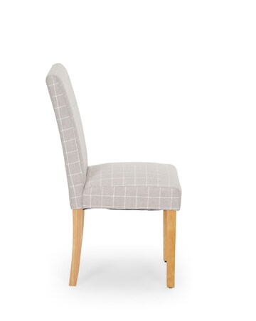 Ava Pair of Checked Dining Chairs