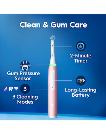 Oral-B iO3 Blush Pink Electric Toothbrush
