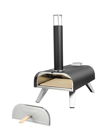 George Foreman Dual Fuel Powered Pizza Oven with Paddle & Carry Bag