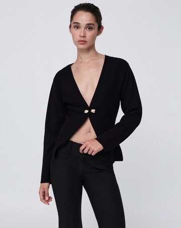 Mango Knitted Jacket With Jewel Buttons