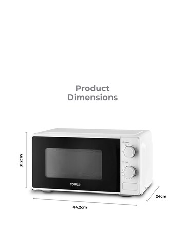 Tower 20L 800W Micorwave White