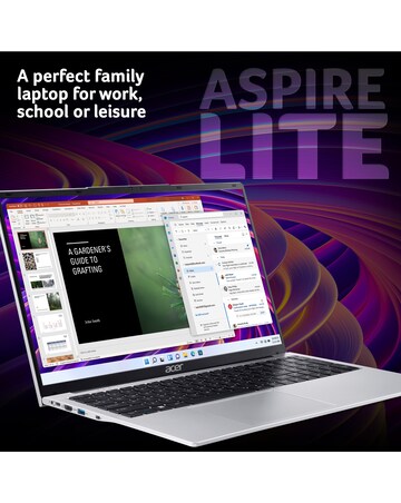 Acer Aspire Lite Laptop - 17.3in Intel N150 8GB 128GB - Silver