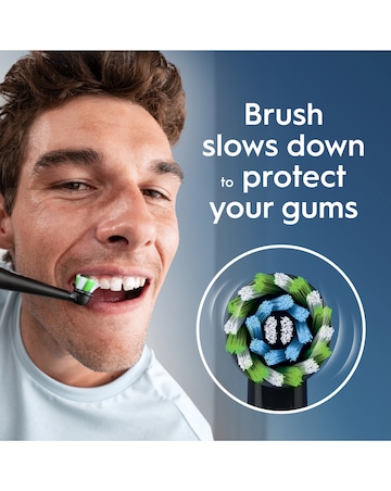 Oral-B Pro 1 Cross Action Black Electric Toothbrush with Travel Case