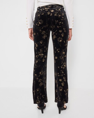 Joe Browns Bootcut Floral Print Velvet Trousers
