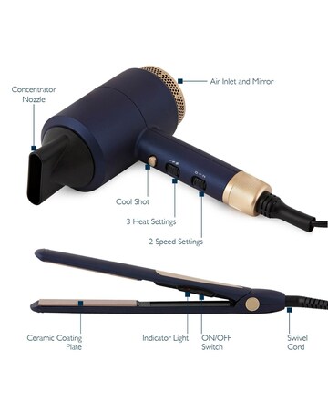Carmen Hair Dryer and Straightener Set