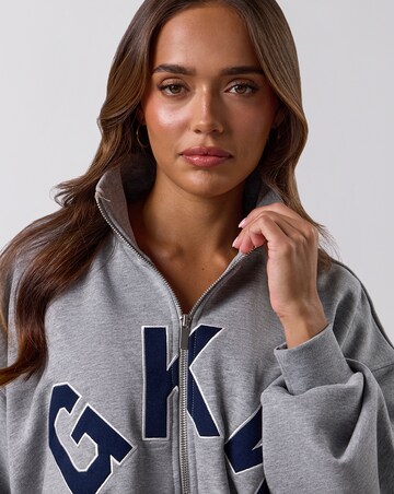 Gym King Aura Bubble Hem Full Zip Funnel Jacket