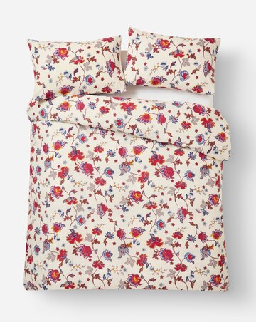 Folk Floral Cotton Blend Duvet Cover Set