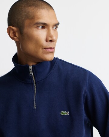 Lacoste Classic 1/4 Zip Sweat Top - Navy