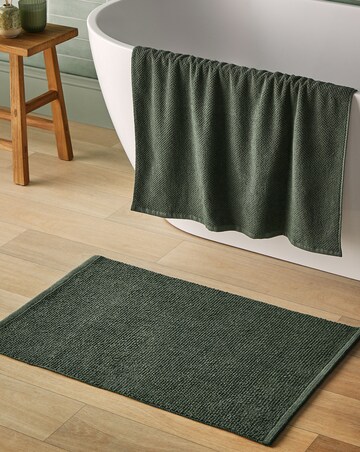 Silentnight Textured Knot Cotton Bath Mat