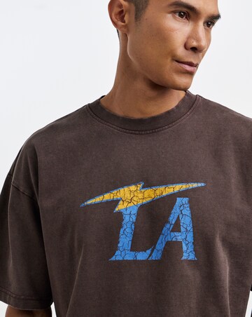 Only & Sons Dunham Washed Loose Fit T-Shirt - Coffee