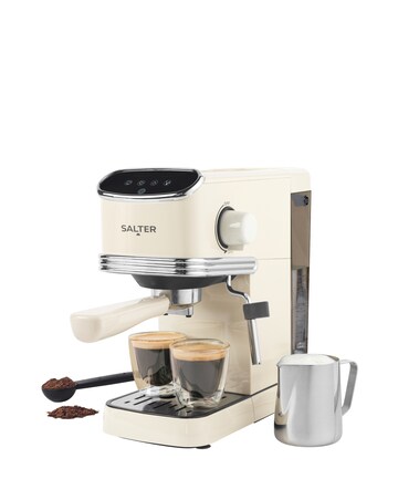 Salter Retro Espresso Machine - Cream