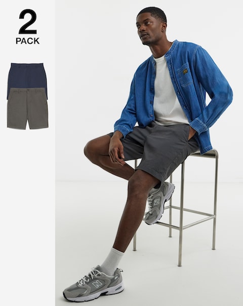 2 Pack Chino Shorts