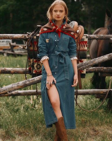 Joules Denim Western Dress