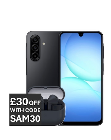 Samsung Galaxy A17 128GB 5G - Black and Buds3 FE - Black Bundle