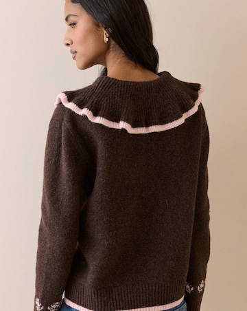 Nobody's Child Floral & Collar Henley Jumper