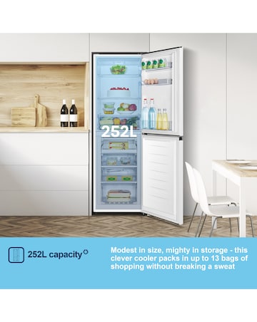 Fridgemaster MC55240E 174cm 50/50 Fridge Freezer White