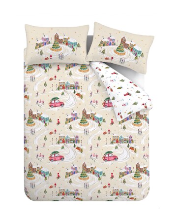 Catherine Lansfield Christmas Town Duvet Cover Set