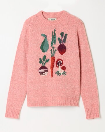 Fatface Vegetable Knitted Crew Neck Jumper