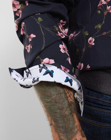 Joe Browns Oriental Bloom Print Shirt - Black