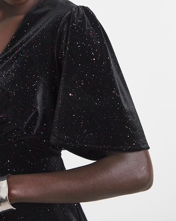 Twisted Wunder Sophia Glitter Velvet Maxi Dress