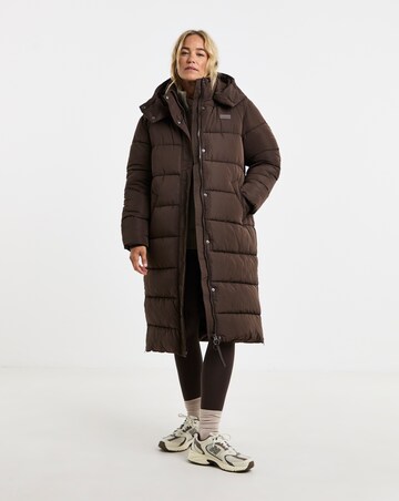 Gym King Longline Quilted Puffer Coat