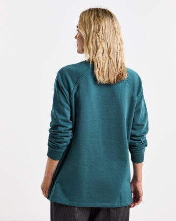 Teal Classic Longline Sweatshirt