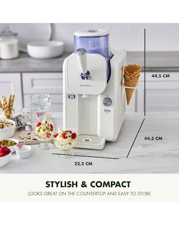 GreenPan Frost Ice Cream Maker Cream White