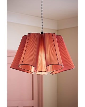 ValueLights Jemima Pink Full Pleated Shade