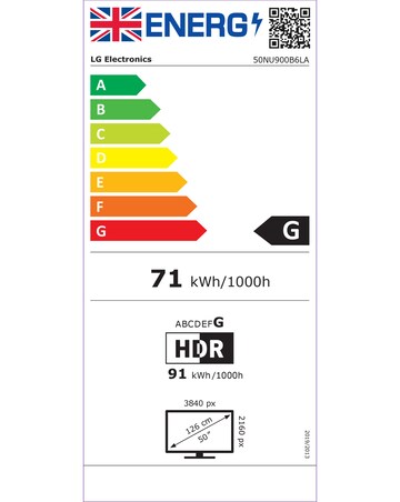 LG 50NU900B6LA 50in 4K UHD Smart TV
